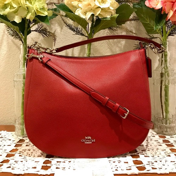 Coach Handbags - ❌SOLD❌Coach Chelsea 32 HOBO, Red Currant